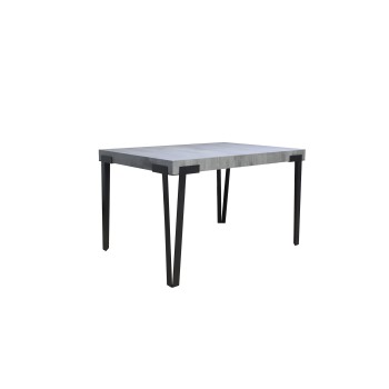 Rio Table - Extendable Table 90x180/284 cm Rio White Ash Anthracite Frame