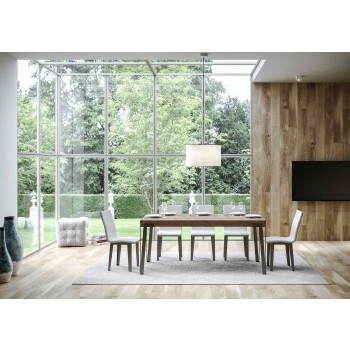 Rio Table - Extendable Table 90x180/284 cm Rio White Ash Anthracite Frame