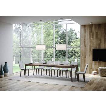 Rio Table - Extendable Table 90x180/284 cm Rio White Ash Anthracite Frame