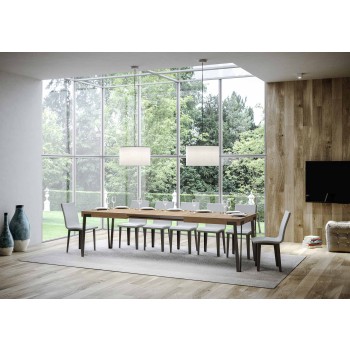 Rio Table - Extendable Table 90x180/284 cm Rio White Ash Anthracite Frame
