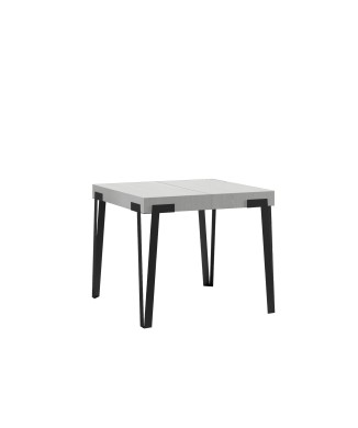 Rio Table - Extendable Table 90x90/246 cm Rio White Ash Anthracite Frame