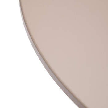 Sedalis round outdoor table in steel with dove-grey aluminium top, Ø120 cm