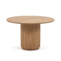 Licia round wooden table