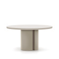 Nealy DM round table lacquered with ecru finish Ø 150 cm