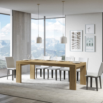 Roxell Premium Table D.90 - Extendable Table 120/224x90 cm Roxell Premium White Ash