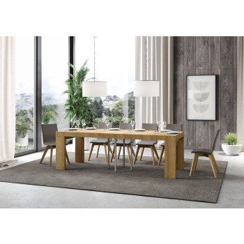 Roxell Premium Table D.90 - Extendable Table 90/246x90 cm Roxell Premium White Ash