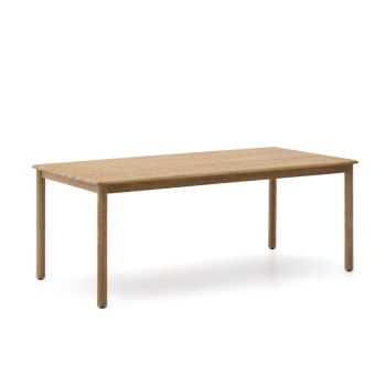 Solid acacia wood table 200 x 100 cm FSC 100%