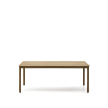 Solid acacia wood table 200 x 100 cm FSC 100%