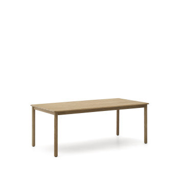 Solid acacia wood table 200 x 100 cm FSC 100%
