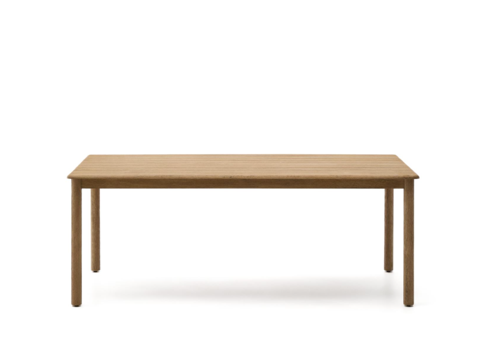 Solid acacia wood table 200 x 100 cm FSC 100%