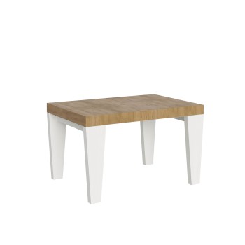 Spimbo Mix Table - Extendable table 90x130/390 cm Spimbo Mix with White Ash top and Walnut legs