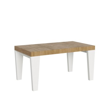 Spimbo Mix Table - Extendable table 90x160/264 cm Spimbo Mix with White Ash top and Walnut legs