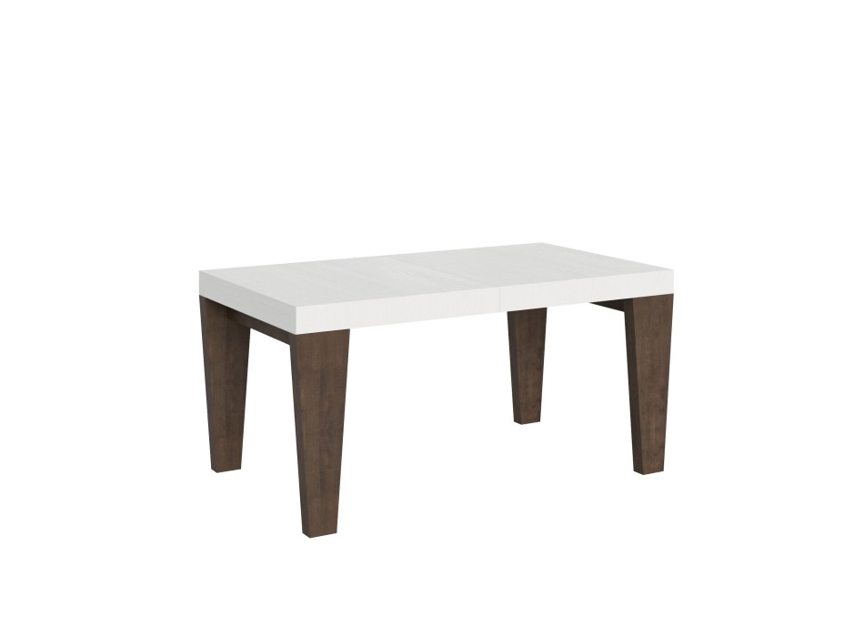 Spimbo Mix Table - Extendable table 90x160/264 cm Spimbo Mix with White Ash top and Walnut legs