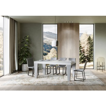 Spimbo Mix Table - Extendable table 90x180/284 cm Spimbo Mix with White Ash top and Walnut legs