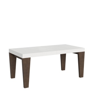 Spimbo Mix Table - Extendable table 90x180/284 cm Spimbo Mix with White Ash top and Walnut legs