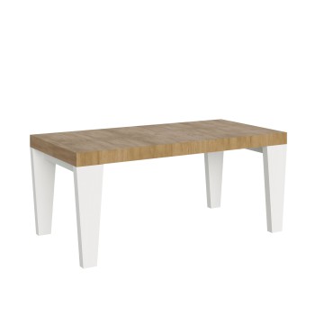 Spimbo Mix Table - Extendable table 90x180/440 cm Spimbo Mix with White Ash top and Walnut legs