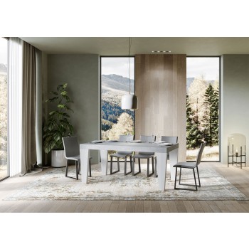 Spimbo Mix Table - Extendable table 90x180/440 cm Spimbo Mix with White Ash top and Walnut legs