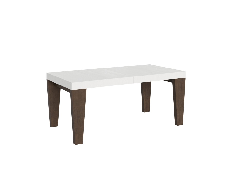 Spimbo Mix Table - Extendable table 90x180/440 cm Spimbo Mix with White Ash top and Walnut legs