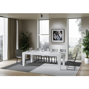 Spimbo Premium Table D.90 - Extendable Table 140/244x90 cm Spimbo Premium White Ash