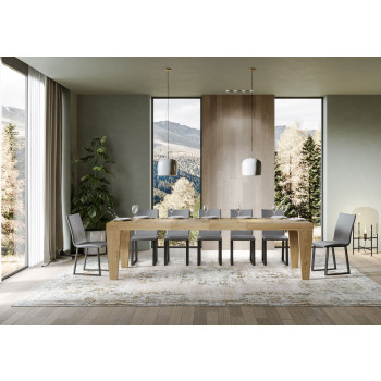 Spimbo Premium Table D.90 - Extendable Table 160/264x90 cm Spimbo Premium White Ash