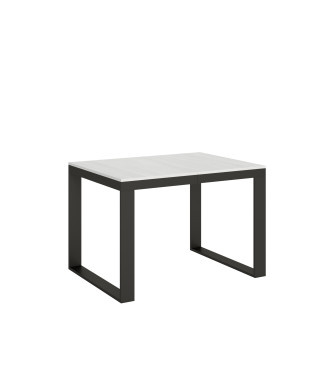 Tecno Evolution Table P.90 - Extendable table 120/380x90 cm Tecno Evolution white ash frame and anthracite legs