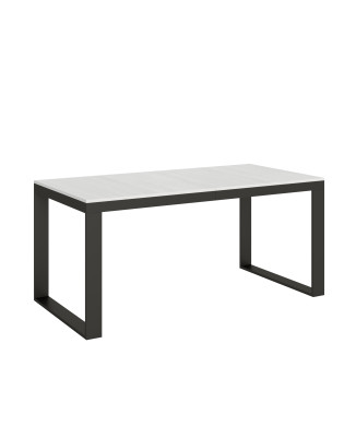 Tecno Evolution Table P.90 - Extendable table 180/440x90 cm Tecno Evolution white ash frame and anthracite legs