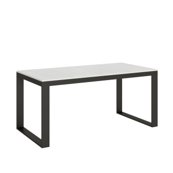 Tecno Evolution Table P.90 - Extendable table 180/440x90 cm Tecno Evolution white ash frame and anthracite legs