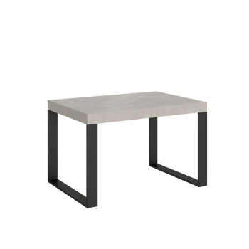 Tecno Table P.90 - Extendable table 140/244x90 cm Tecno white ash with anthracite legs