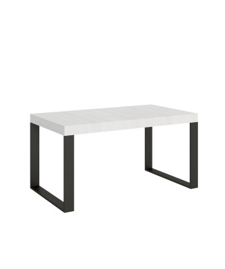 Tecno Table P.90 - Extendable table 160/420x90 cm Tecno white ash with anthracite legs