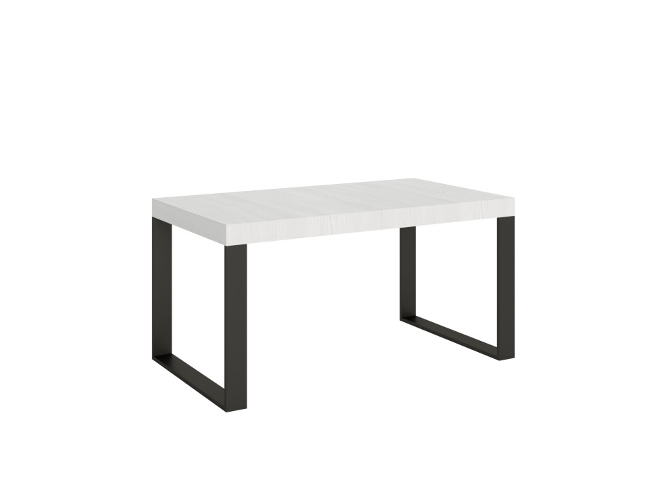 Tecno Table P.90 - Extendable table 160/420x90 cm Tecno white ash with anthracite legs