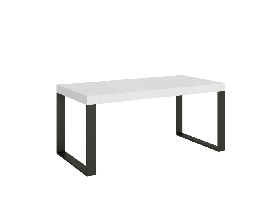 Tecno Table P.90 - Extendable table 180/284x90 cm Tecno white ash with anthracite legs