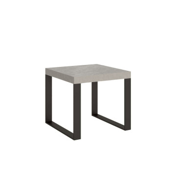Tecno Table P.90 - Extendable table 90/246x90 cm Tecno white ash with anthracite legs
