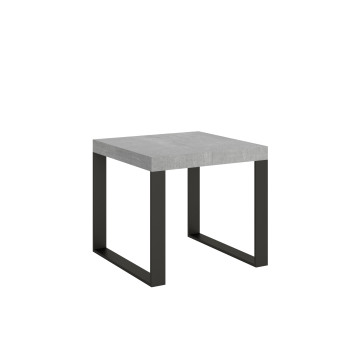 Tecno Table P.90 - Extendable table 90/246x90 cm Tecno white ash with anthracite legs