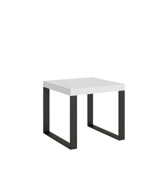 Tecno Table P.90 - Extendable table 90/246x90 cm Tecno white ash with anthracite legs