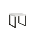Extendable table 90x90/246 cm Tecno frame Anthracite