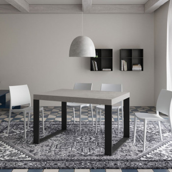 Tecno Premium Table D.90 - Extendable table 120/224x90 cm Tecno Premium white ash with anthracite legs