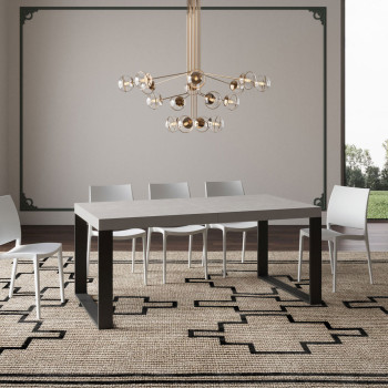 Tecno Premium Table D.90 - Extendable table 180/284x90 cm Tecno Premium white ash with anthracite legs