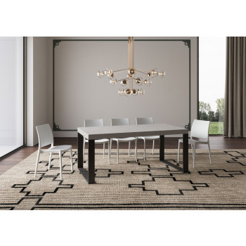 Tecno Premium Table D.90 - Extendable table 180/284x90 cm Tecno Premium white ash with anthracite legs