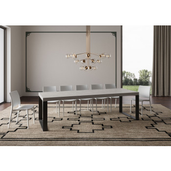 Tecno Premium Table D.90 - Extendable table 180/284x90 cm Tecno Premium white ash with anthracite legs