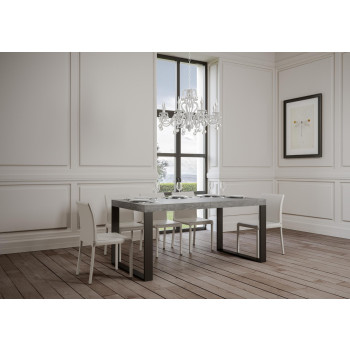 Tecno Premium Table D.90 - Extendable table 180/284x90 cm Tecno Premium white ash with anthracite legs