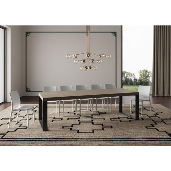 Tecno Premium Table D.90 - Extendable table 200/460x90 cm Tecno Premium white ash with anthracite legs