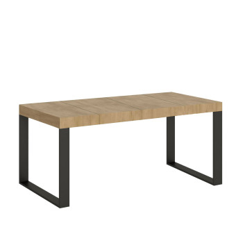 Tecno Premium Table P.90 - Extendable table 90/246x90 cm Tecno Premium white ash with anthracite legs