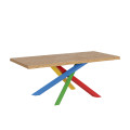 Fixed table 90x180 cm Versalux debarked legs 4/B