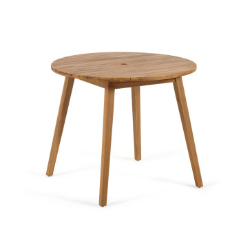 Vilma round outdoor table in solid acacia wood Ø 90 cm FSC 100%