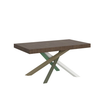Volantis Color 4/A Table P.90 - Extendable table 160/264x90 cm Volantis white ash multicoloured legs 4/A