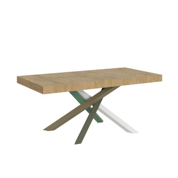 Volantis Color 4/A Table P.90 - Extendable table 200/460x90 cm Volantis white ash multicoloured legs 4/A