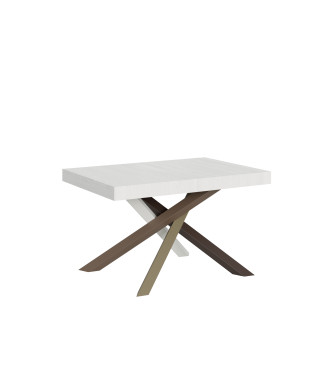 Volantis Color 4/C Table P.90 - Extendable table 120/224x90 cm Volantis white ash multicoloured legs 4/C