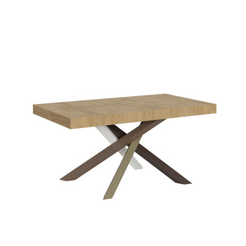Volantis Color 4/C Table P.90 - Extendable table 160/264x90 cm Volantis white ash multicoloured legs 4/C
