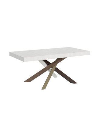Volantis Color 4/C table P.90 - Extendable table 180/440x90 cm Volantis white ash multicolored legs 4/C