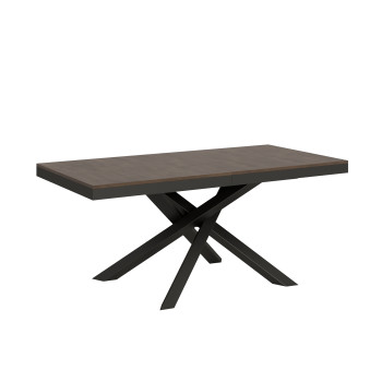 Volantis Evolution table with anthracite legs and frame D.90 - Extendable table 180/440x90 cm Volantis Evolution white ash with anthracite frame and legs
